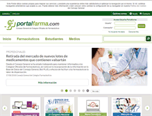Tablet Screenshot of portalfarma.com
